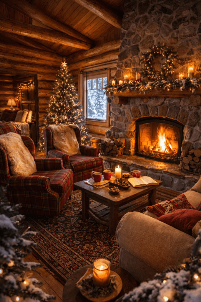 Cabane cu șemineu