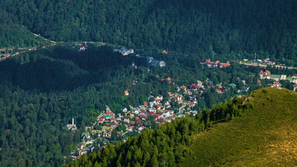 Sinaia văzută de sus
