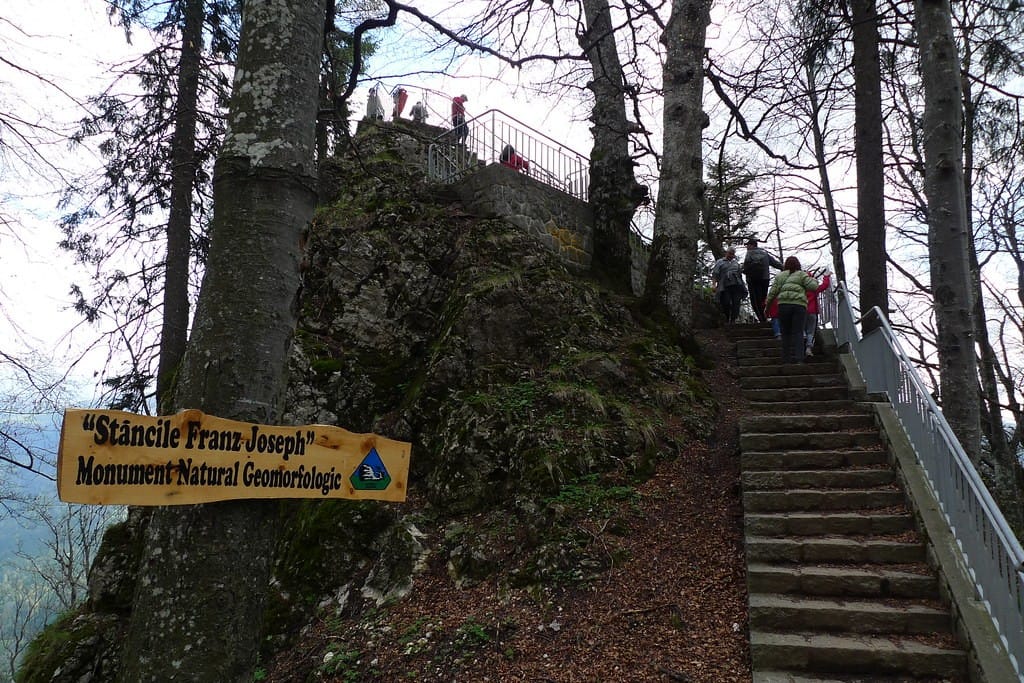 Stâncile Franz Josef - punct de belvedere în zona Sinaia