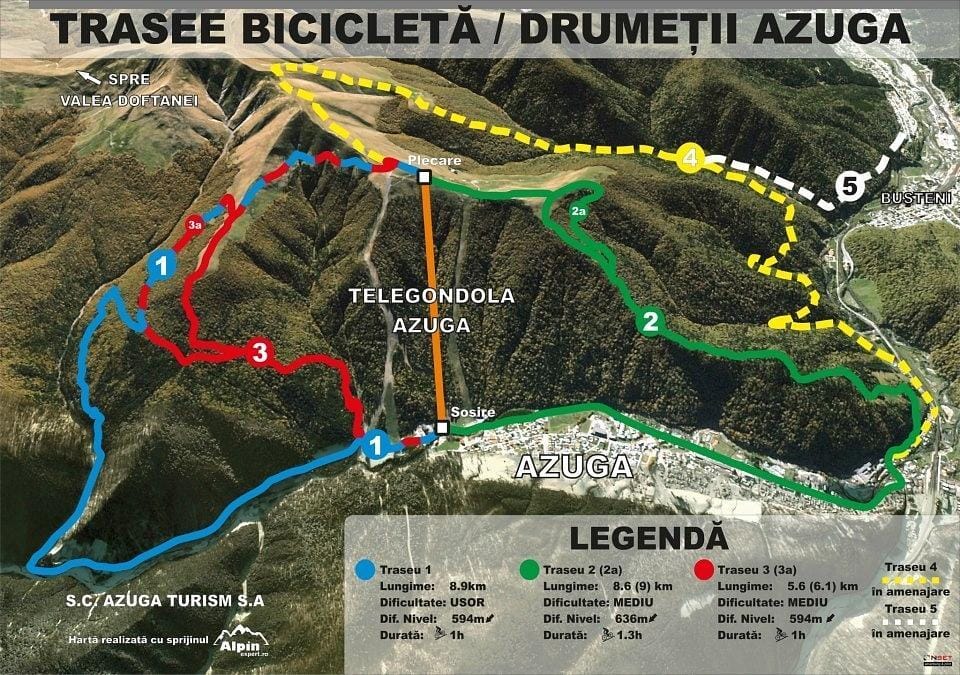 Telegondola Azuga și Munții Baiului iarna