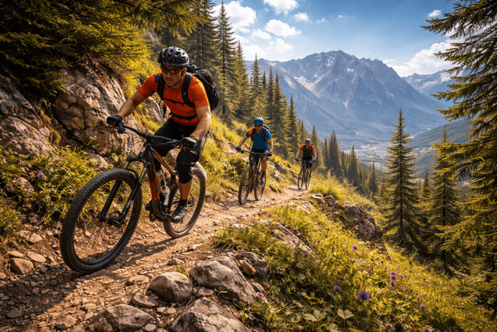 Mountain bike în Azuga și Munții Baiului