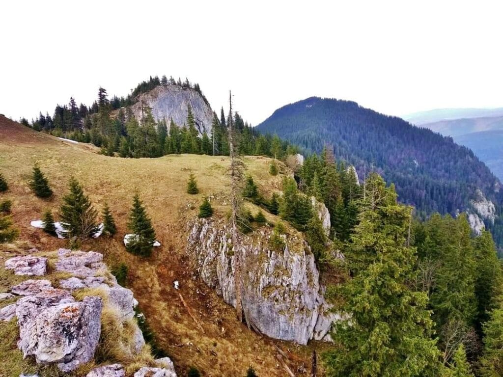 High mountain landscape in the Southern Carpathians near Prahova Valley