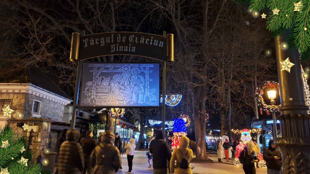 Crăciun pe Valea Prahovei în atmosfera de sărbători din Sinaia