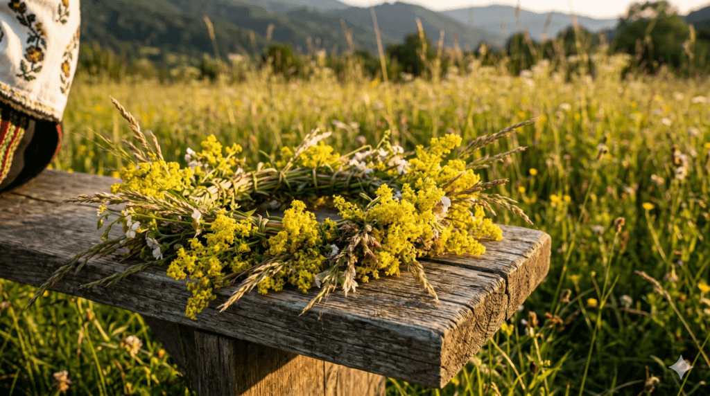 Noaptea Sânzienelor – tradiții locale Valea Prahovei, cununi de flori