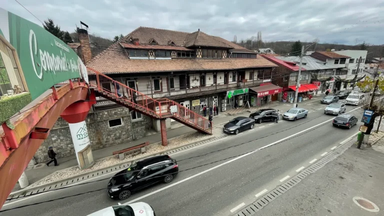 Pizza și zona de servire de la Alpha Pizza Comarnic, pe Strada Republicii