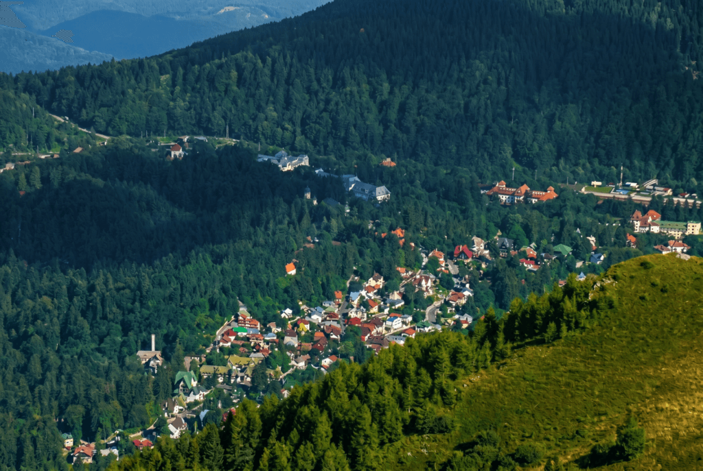 Sinaia și zona montană din jur