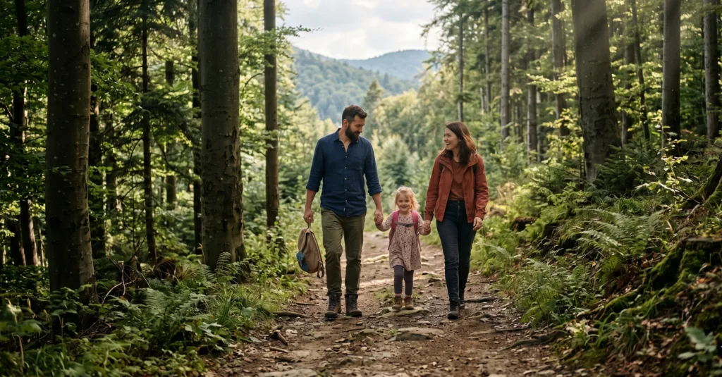 Pădure în zona Posada–Comarnic
