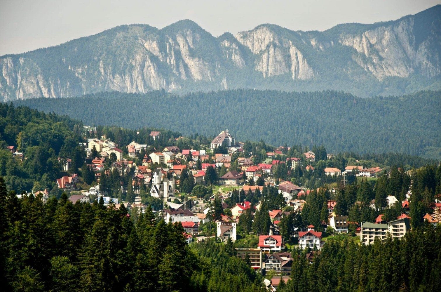 Predeal și zona Clăbucet văzute de sus