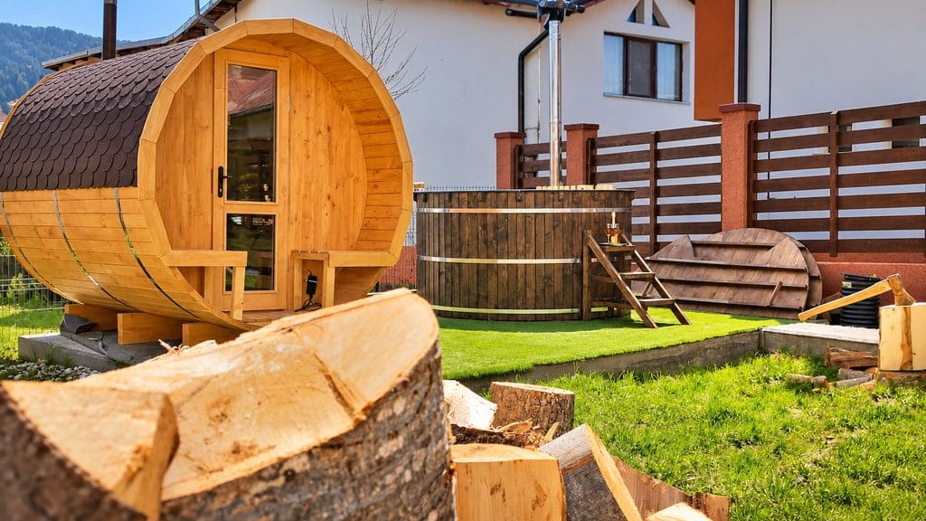 Zona wellness la Pensiunea Curcubeu